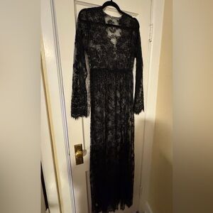 Elegant Black Lace Dress